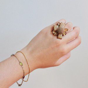 Floral Gem Ring